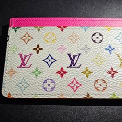 Authentic Louis Vuitton x Takashi Murakami 2025 Collection Cardholder in White Multicolour