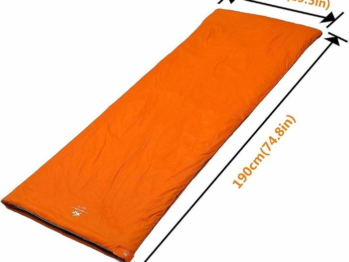 Ultra-light Warm Weather Rectangular Sleeping Bag, 75" L x 30" W, Lightweight Envelope sleeping bag for Outdoor Camping, Backpacking & Hiking - Fit for Kids, Teens and Adults