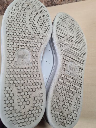 ADIDAS STAN SMITH trainers white navy Size UK 6 EU 39 boys girls men womens