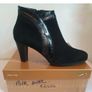 GAJA Soffice Sogno Black Suede Leather Lined Ankle Boots EU41 UK8 Italy BNIB  CAN POST Image 2