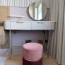 Next 'Valencia' Light Grey Solid Mango Wood Dressing Table - Mint Condition Image 10