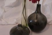 Fabulous Collection of Three Rare Vintage IKEA Hand-Blown Salong Glass Vases designed by Johanna Jelinek, Two Green Colourways, Circa 1990