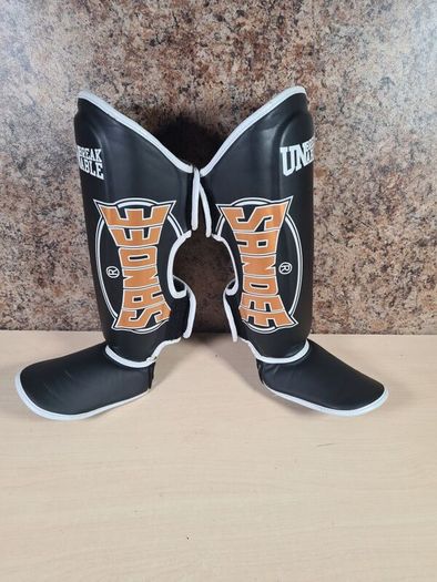 Kids SANDEE COOL-TEC SHIN GUARDS muay thai SIZE XS extra small + groin guard cup