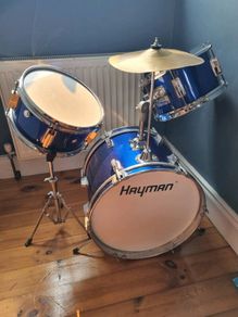 Hayman 3 piece junior drum set