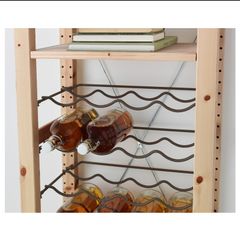 Ikea IVAR shelves with bottle rack 30x226x42