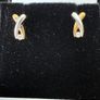 Gold earrings diamond Image 3
