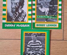 Celtic FC Signed Player Postcards X 3