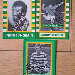 Celtic FC Signed Player Postcards X 3