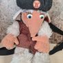 Vintage Wombles Lungo Backpack Teddy Soft Toy Collectible Bluebird Character Concepts 1998 Image 2