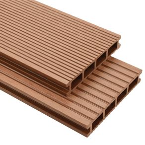 WPC Decking Boards with Accessories 36 m(sqr) 2.2 m Brown