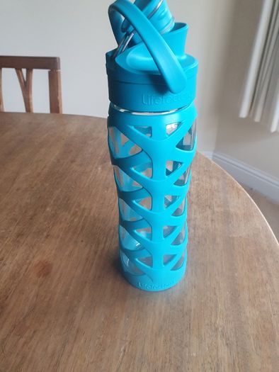 Life Factory Water Bottle with Silicon Sleeve Green 475 ml