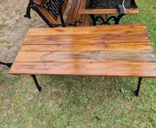 cast iron garden table