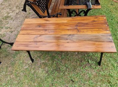 cast iron garden table