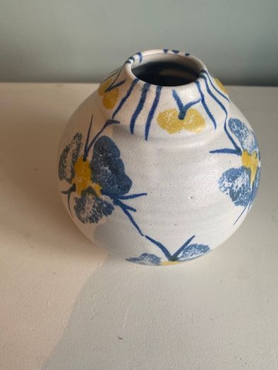 ceramic vase beautiful colours