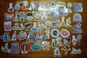 50pcs Chemistry Equipment Funny Stickers Decals