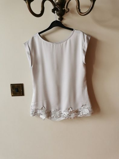 Silver sleeveless top (Oasis)