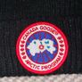 Canada Goose Arctic Program Black Ribbed Beanie Hat | Luxury Winter Knit | One Size | Classic Logo Image 4