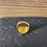 Gold Plated Signet Ring Heavy Image 3