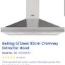 BELLING extractor fan  90cm Stainless Steel Image 2