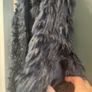 Topshop Faux Fur Navy Gilet (Size 8) Image 2