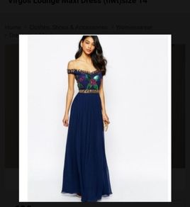Virgos Lounge Maxi Dress Size 14 (nwt)
