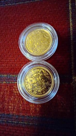 Gold Half Sovereign Queen Elizabeth II Memorial
