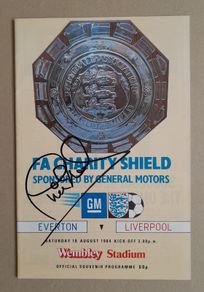 Liverpool FC vintage autographed programme PHIL NEAL