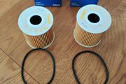 2 X Mahle Oil Filters ( Pn: Ox 339/2 D &amp; Lr030778g)