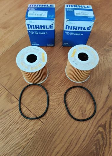 2 X Mahle Oil Filters ( Pn: Ox 339/2 D & Lr030778g)