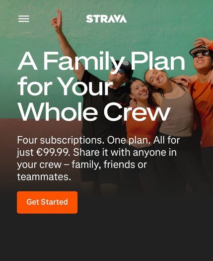 Strava Family Plan - One Place