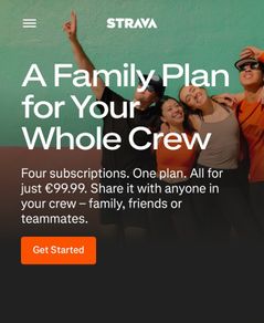 Strava Family Plan - One Place
