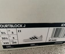 Adidas court block j runners/tennis shoes size 3 and size 4