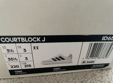 Adidas court block j runners/tennis shoes size 3 and size 4