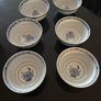 Reduced Vintage set of good quality six rice eye tea bowls Image 3