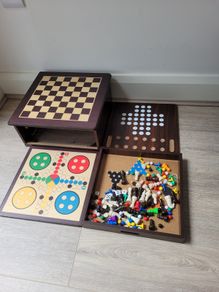 Wooden Multi-Game Board Set