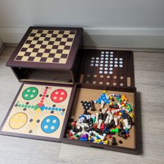 Wooden Multi-Game Board Set
