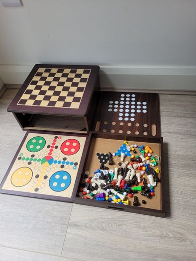 Wooden Multi-Game Board Set
