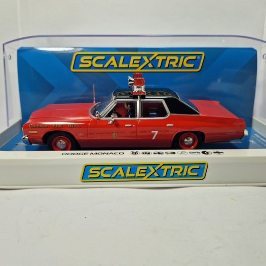 Scalextric  Dodge Monaco - Chicago Fire Department Slot Car  (C4408 TV classic)