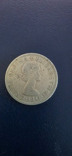 1954 Great Britain 1/2 Crown XF Copper Nickel Extra Fine Coin