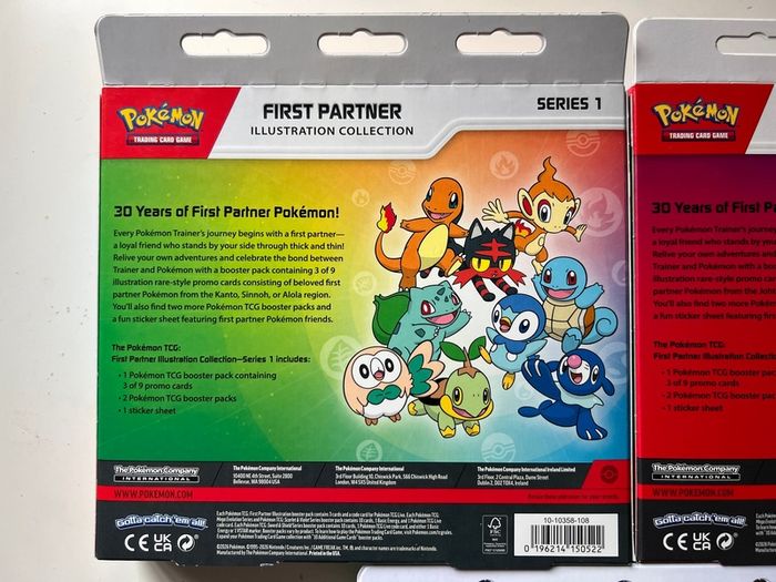 Pokemon First Partner Illustration Collection Complete Series 1 2 3 NEW