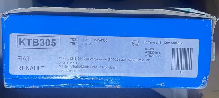 Timing belt kit Dayco KTB305