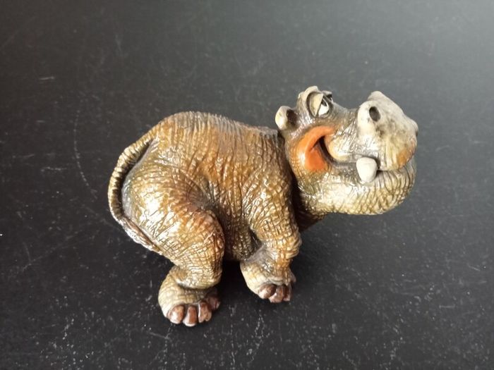 John Raya Beasties of the Kingdom Hippo Figurine, Vintage 1986