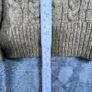 Vtg Blarney Lambswool Aran Knit Cardigan Chunky Cable Womens XL Double Breasted Image 9