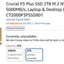 Crucial P3 Plus 2TB NVMe Gen4 - 100% Health Image 2