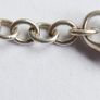 Vintage 925 Sterling Silver Bracelet with Twisted Circle Charm Image 4