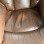 x2 Brown Faux Leather Recliner Chairs Image 6