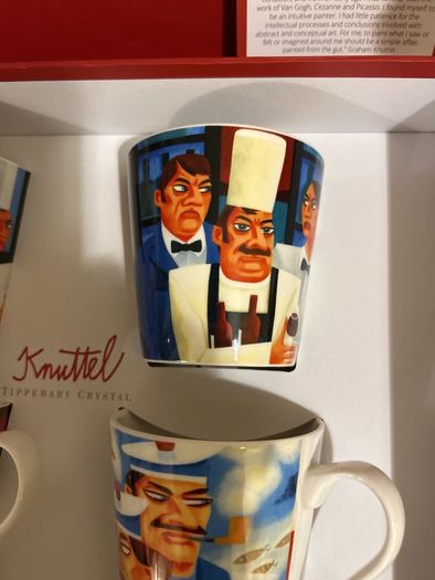Graham Knuttell for Tipperary Crystal mugs