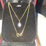 9ct gold  Necklace and 9 ct gold with Natural Sapphire and Natural Opal Image 2