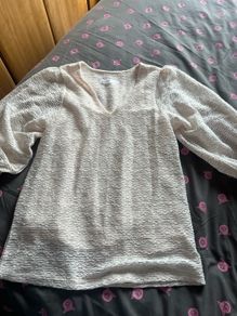 Brand new gallery pale peach top