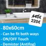 LED Bathroom Mirror Ensuite Defogger Demister Image 2